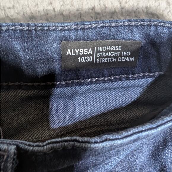 Buffalo David Bitton Jeans 10/30 Blue Alyssa High Rise Straight Leg Stretch - Picture 3 of 9